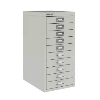 10 Drawer Bisley Multi-Drawer Cabinet - Light Grey