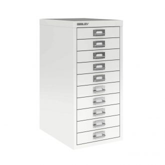 10 Drawer Multi-Drawer Cabinet - Bisley A3 - Traffic White