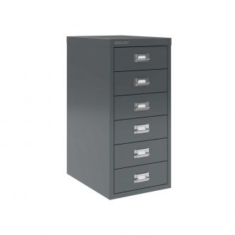 6 Drawer Multi-Drawer Cabinet - Bisley A4 - Anthracite Grey