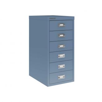 6 Drawer Bisley Multi-Drawer Cabinet-Bisley Steel - Bisley Blue