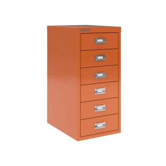 6 Drawer Bisley Multi-Drawer Cabinet-Bisley Steel - Bisley Orange