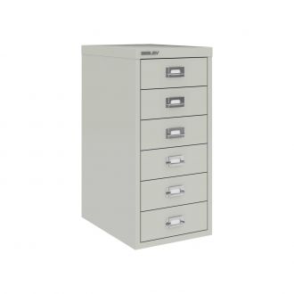 6 Drawer Multi-Drawer Cabinet - Bisley A4 - Light Grey