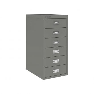 6 Drawer Bisley Multi-Drawer Cabinet-Bisley Steel - Slate