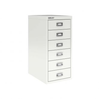 6 Drawer Multi-Drawer Cabinet - Bisley A4 - Traffic White
