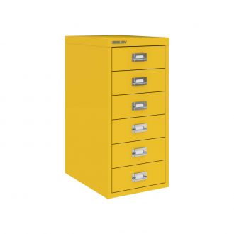 6 Drawer Bisley Multi-Drawer Cabinet-Bisley Steel - Bisley Yellow