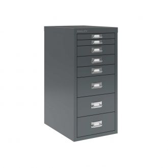 8 Drawer Bisley Multi-Drawer Cabinet - Anthracite Grey