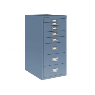 8 Drawer Bisley Multi-Drawer Cabinet-Bisley Steel - Bisley Blue