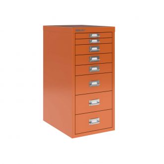 8 Drawer Bisley Multi-Drawer Cabinet-Bisley Steel - Bisley Orange