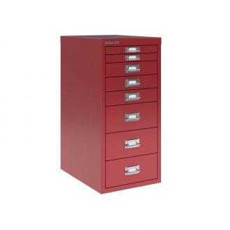 8 Drawer Bisley Multi-Drawer Cabinet - Cardinal Red