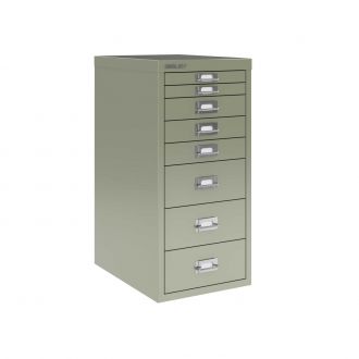 8 Drawer Bisley Multi-Drawer Cabinet - Goose Grey