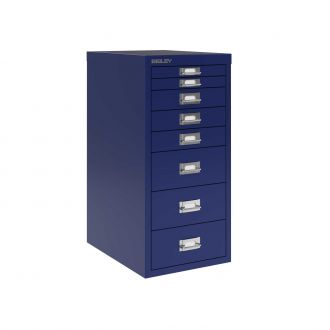 8 Drawer Bisley Multi-Drawer Cabinet - Oxford Blue