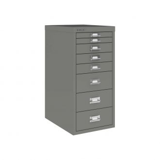 8 Drawer Bisley Multi-Drawer Cabinet-Bisley Steel - Slate