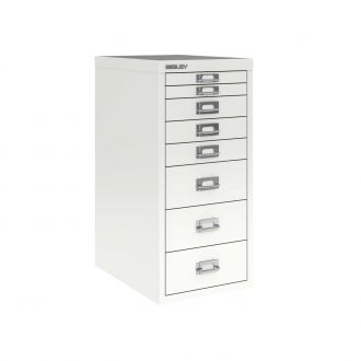 8 Drawer Bisley Multi-Drawer Cabinet - Traffic White