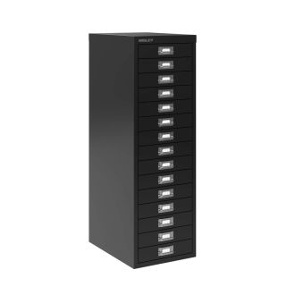 15 Drawer Multi-Drawer Cabinet - Bisley A3 - Black