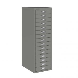 15 Drawer Multi-Drawer Cabinet - Bisley A3-Bisley Steel - Slate