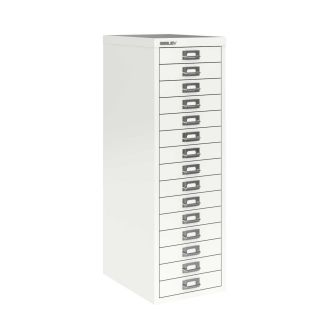 15 Drawer Bisley Multi-Drawer Cabinet - Traffic White