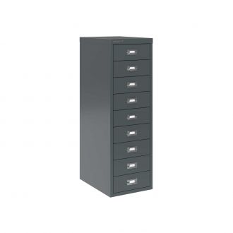 9 Drawer Multi-Drawer Cabinet - Bisley A4 - Anthracite Grey