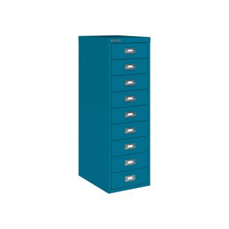 9 Drawer Multi-Drawer Cabinet - Bisley A4 - Azure