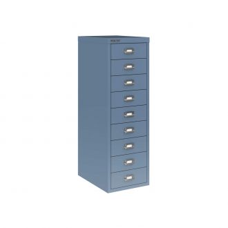 9 Drawer Bisley Multi-Drawer Cabinet-Bisley Steel - Bisley Blue