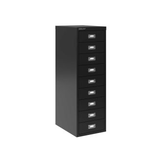 9 Drawer Multi-Drawer Cabinet - Bisley A4 - Black