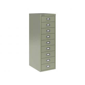 9 Drawer Multi-Drawer Cabinet - Bisley A4 - Goose Grey