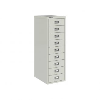 9 Drawer Multi-Drawer Cabinet - Bisley A4 - Light Grey