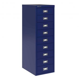 9 Drawer Multi-Drawer Cabinet - Bisley A4 - Oxford Blue