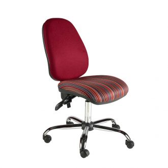 Office Chair with High Back - Chrome Base