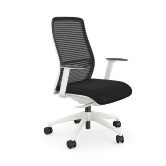 Logic Mesh Task Chair - White Frame