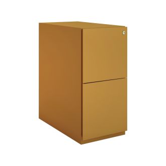 Bisley Note 2 Drawer Slimline Mobile Pedestal-Bisley Steel - Dijon