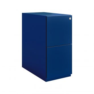 Bisley Note 2 Drawer Slimline Mobile Pedestal - Oxford Blue