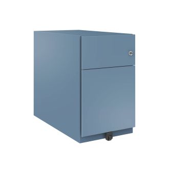 Bisley Note 2 Drawer Mobile Pedestal - 495mm-Bisley Steel - Bisley Blue