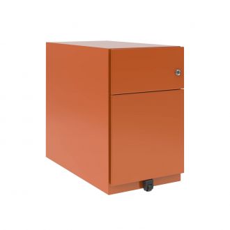 Bisley Note 2 Drawer Mobile Pedestal - 495mm-Bisley Steel - Bisley Orange