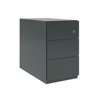 Bisley Note 3 Drawer Mobile Pedestal - 495mm-Bisley Steel - Slate