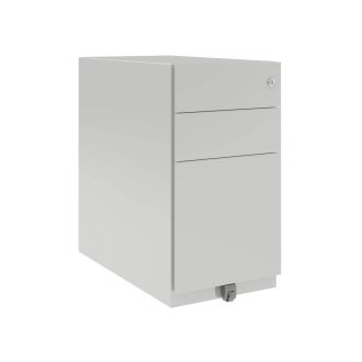 Bisley Note 3 Drawer Slimline Mobile Pedestal - Light Grey