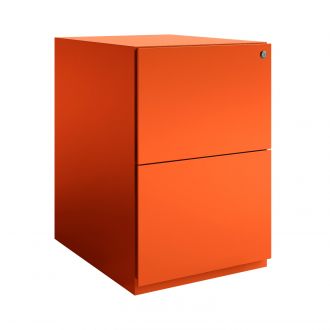 Bisley Note 2 Drawer Mobile Pedestal-Bisley Steel - Bisley Orange