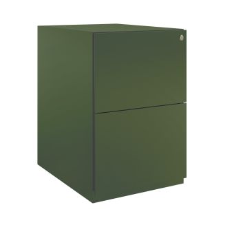 Bisley Note 2 Drawer Mobile Pedestal-Bisley Steel - Olive Green