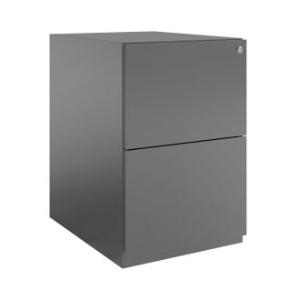 Bisley Note 2 Drawer Mobile Pedestal - Silver