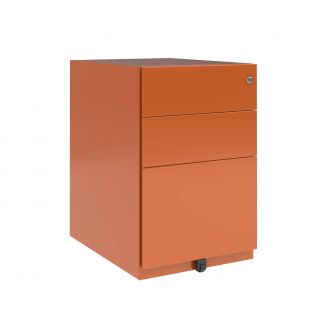 Bisley Note 3 Drawer Mobile Pedestal-Bisley Steel - Bisley Orange