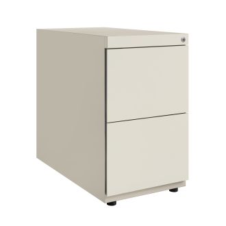 Bisley Note Desk High Pedestal - 2 Drawers-Bisley Steel - Portland