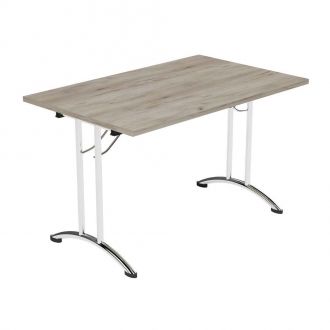 Rectangular Folding Table-Grey Craft Oak