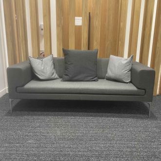 Second Hand Two Tone Grey 2 Seater Sofa