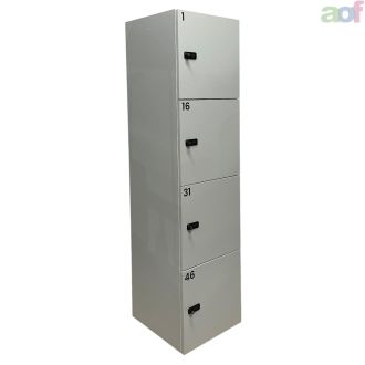 Used White 4 Door Storage Locker - Main