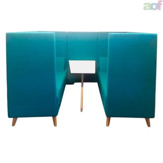 Second Hand Orangebox Meeting Booth - Green