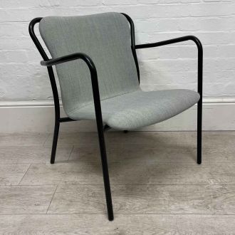 Second Hand Grey Fabric Armchair