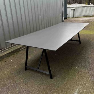 Second Hand Large Anthracite Meeting Table - Main