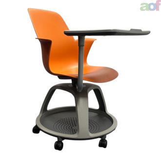 Second Hand Steelcase Orange Node Chair with Table