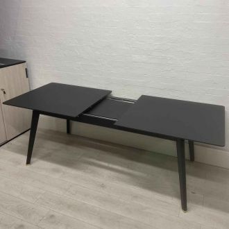Ex Display Black Expandable Meeting Table - Made.com - Extended