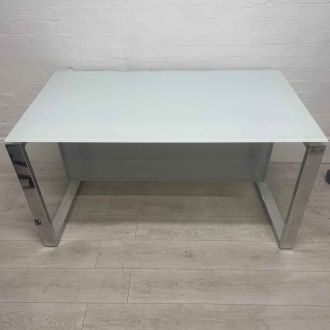 Second Hand Bench Desk - Glass Top