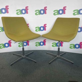 Second Hand Mustard Lobby Chairs - Set of 2
